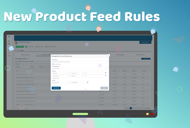 New Product Feed Rules